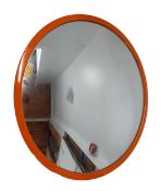 VINTAGE FIBREGLASS CONVEX ROADSIDE MIRROR