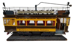 HANDBUILT BOURNEMOUTH CORPORATION TRAMWAYS MODEL TRAM