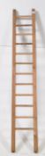 VINTAGE 20TH CENTURY INDUSTRIAL PINE LADDER
