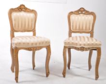 PAIR OF FRENCH 19TH CENTURY DINING CHAIRS