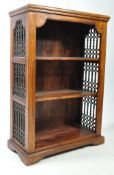 CONTEMPORARY SHEESHAM OPEN FACE MOROCCAN STYLE BOOKCASE