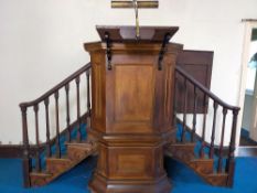 19TH CENTURY VICTORIAN CHURCH CHAPEL PULPIT
