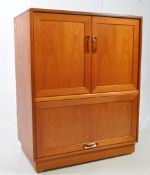 G PLAN - LATE 20TH CENTURY TEAK MEDIA / TV CABINET