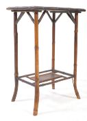 VICTORIAN AESTHETIC MOVEMENT BAMBOO SIDE TABLE