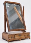 QUEEN ANNE BURR WALNUT TOILET SWING MIRROR