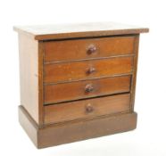 PRATT & SONS - VICTORIAN MAHOGANY SPECIMEN CHEST