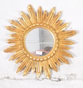 VINTAGE 20TH CENTURY GILT SUNBURST MIRROR