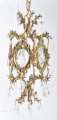 FRENCH LOUIS XV EARLY 20TH CENTURY BRASS CEILING LIGHT