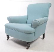 19TH CENTURY VICTORIAN MAHOGANY HOWARD STYLE ARMCHAIR