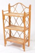 CONTEMPORARY BAMBOO FOLDING WHATNOT SHELF UNIT