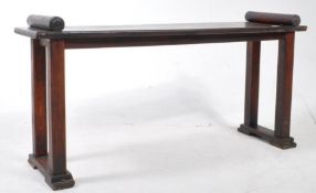 19TH CENTURY MAHOGANY CHURCH ALTAR BENCH - DUET PIANO STOOL