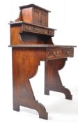 LATE 19TH CENTURY ARTS & CRAFTS OAK LADIES WRITING DESK