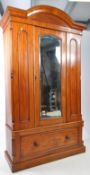 VICTORIAN 19TH CENTURY MAHOGANY SINGLE WARDROBE