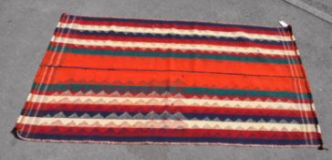 VINTAGE 20TH CENTURY SOUTH WEST JAJIM KILIM FLOOR RUG