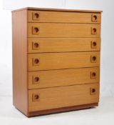 SCHREIBER - MID CENTURY TALL BOY CHEST OF DRAWERS