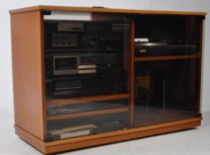 SONY ENTERTAINMENT - STEREO STACKING MUSIC SYSTEM IN TEAK CABINET