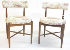 VICTOR B WILKINS FOR G PLAN FURNTIURE - PAIR OF MID CENTURY TEAK DINING CHAIRS