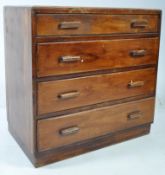 AIR MINISTRY STYLE VINTAGE 20TH CENTURY MAHOGANY CHEST OF DRAWERS