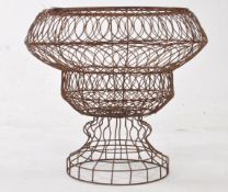 VINTAGE 20TH CENTURY FRENCH CLASSICAL STYLE WIRE PLANTER