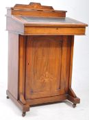 EDWARDIAN MAHOGANY MARQUETRY INLAID DAVENPORT DESK
