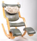 STOKKE - PETER OPSVIK - MID CENTURY GRAVITY BALANCE ROCKING CHAIR