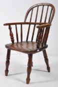 VICTORIAN ELM CHILDRENS WINDSOR ARMCHAIR