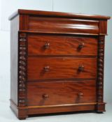 VICTORIAN 19TH CENTURY MAHOGANY CHEST OF DRAWERS