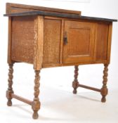 EARLY 20TH CENTURY OAK WASHSTAND CABINET