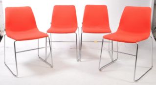 CONTEMPORARY DESIGN - SET OF 4 STACKING OFFICE / DINING CHAIRS
