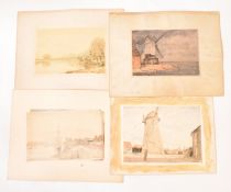 DAVID MUIRHEAD (BRITISH, 1867-1930) - SIX WATERCOLOURS ON PAPER PAINTINGS