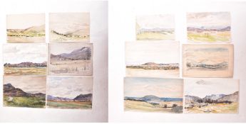 A. E. BORTHWICK (1871-1955) - 12 EN PLEIN AIR SCOTTISH WATERCOLOURS