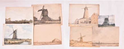 DAVID MUIRHEAD (BRITISH, 1867-1930) - EIGHT WATERCOLOURS ON PAPER PAINTINGS