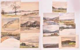 A. E. BORTHWICK (1871-1955) - 13 EN PLEIN AIR SCOTTISH WATERCOLOURS