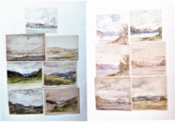 A. E. BORTHWICK (1871-1955) - 13 EN PLEIN AIR SCOTTISH WATERCOLOURS