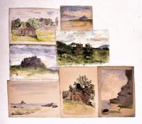 A. E. BORTHWICK (1871-1955) - SEVEN WATERCOLOURS ON PAPER