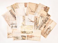 DAVID MUIRHEAD (BRITISH, 1867-1930) - COLLECTION OF c20 WATERCOLOURS ON PAPER