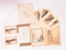 A. E. BORTHWICK (1871-1955) - ELEVEN ETCHINGS ON PAPER