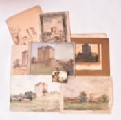 A. E. BORTHWICK (1871-1955) - SEVEN PASTEL & WATERCOLOUR