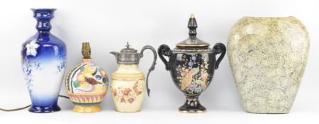 COLLECTION OF 19TH & 20TH CENTURY DECORATIVE CERAMIC VASES & EWERS