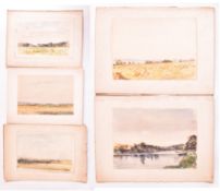 A. E. BORTHWICK (1871-1955) - FIVE WATERCOLOURS ON PAPER