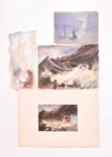 A. E. BORTHWICK (1871-1955) - FOUR WATERCOLOUR STUDIES
