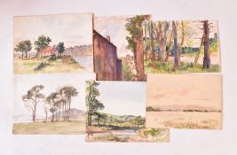 MARJORIE BORTHWICK (DAUGHTER OF A.E. BORTHWICK) - 11 WATERCOLOURS ON PAPER