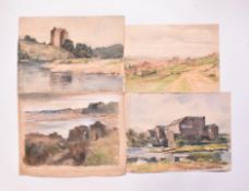 A. E. BORTHWICK (1871-1955) - FOUR WATERCOLOURS ON PAPER