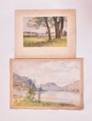 A. E. BORTHWICK (1871-1955) - FOUR EN PLEIN AIR MARITIME WATERCOLOURS