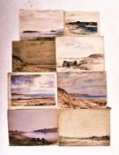 A. E. BORTHWICK (1871-1955) - 16 EN PLEIN AIR WATERCOLOUR LANDSCAPES