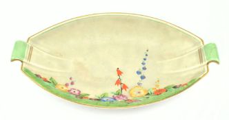 CROWN DEVON - 1930S ART DECO CERAMIC CENTREPIECE FRUIT BOWL