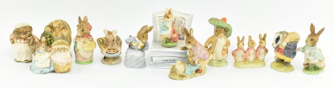 COLLECTION OF VINTAGE 20TH CENTURY PETER RABBIT CERAMIC FIGURINES BY BESWICK & ROYAL ALBERT