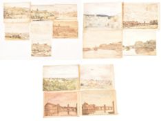 DAVID MUIRHEAD (BRITISH, 1867-1930) - COLLECTION OF c15 WATERCOLOURS ON PAPER