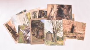 A. E. BORTHWICK (1871-1955) - EIGHTEEN WATERCOLOURS ON PAPER