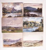 A. E. BORTHWICK (1871-1955) - 15 EN PLEIN AIR SCOTTISH WATERCOLOURS